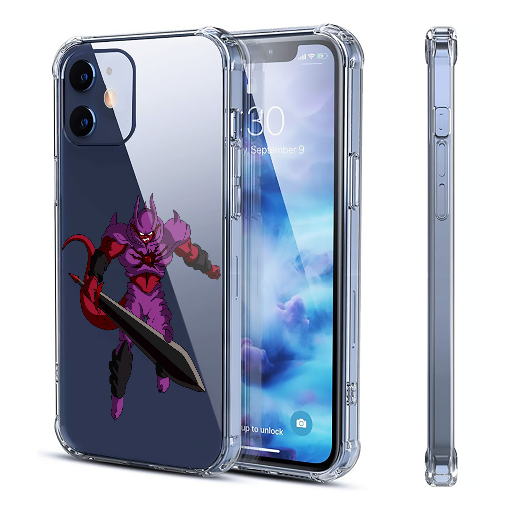 （画像用） ドラゴンボール ジャネンバ DRAGON BALL Janemba 【iPhone 12シリーズ対応】透明スマホケース（クリアソフトケース）